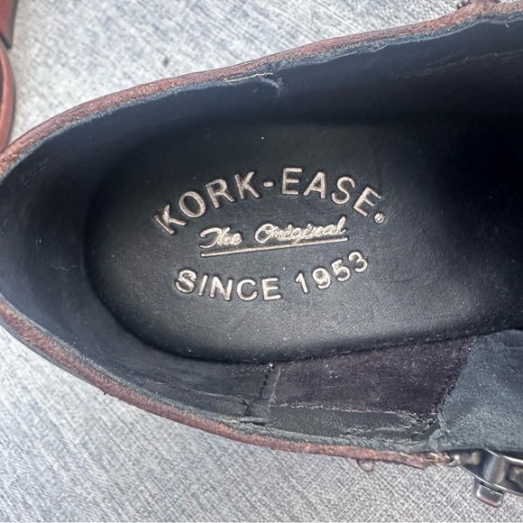 Kork Ease Holmes wedge bootie 7.5 dark brown leather - Picture 3 of 8